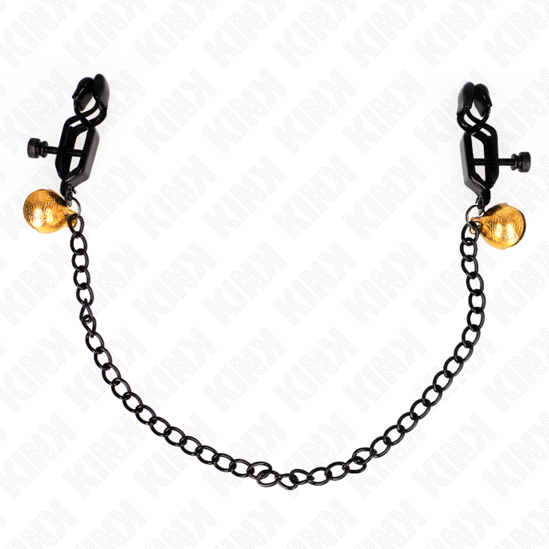 KINK - FLAT CHAIN NIPPLE CLAMPS AND BELL SILVER 30 CM KINK NIPPLE GRIP