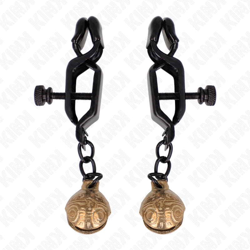 KINK - BELL JAW STYLE NIPPLE CLAMPS BLACK 7 CM KINK NIPPLE GRIP