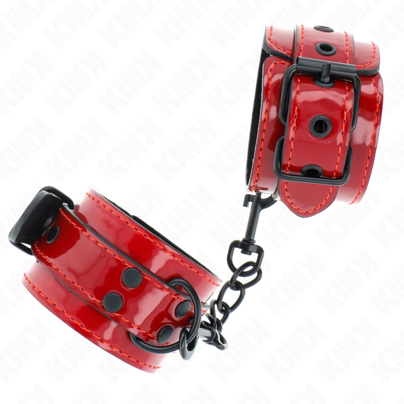 Kink - Dark Red Wrist Cuffs 23 X 5 Cm KINK - DARK RED WRIST CUFFS 23 X 5 CM