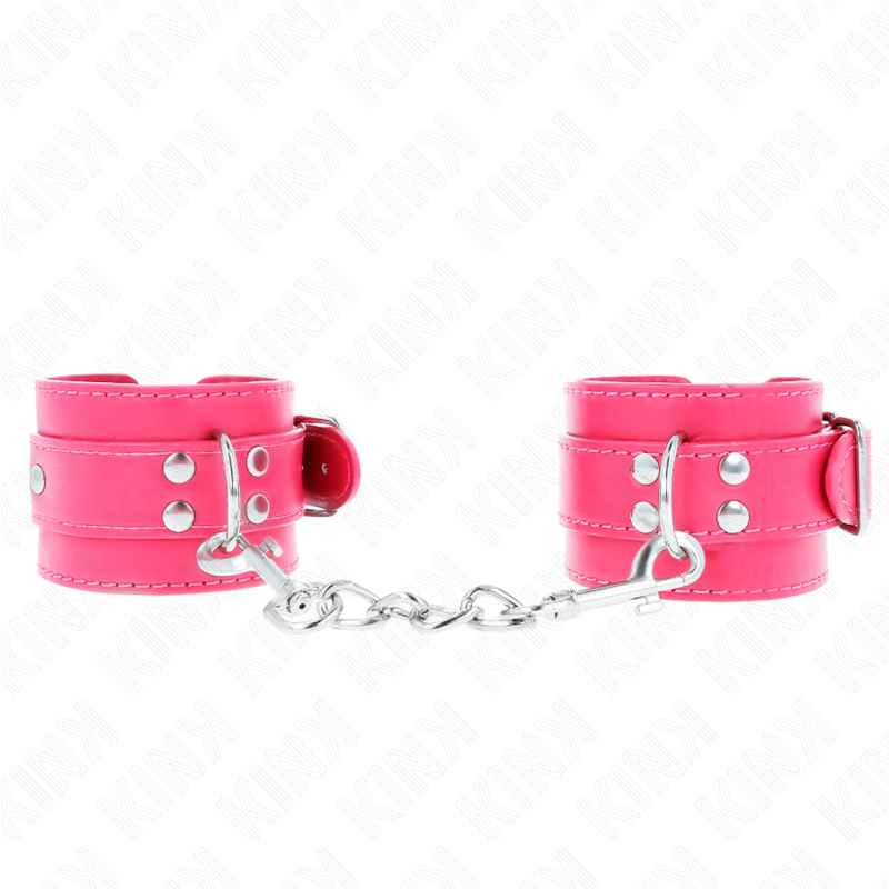 KINK - WRIST RESTRAINTS RASPBERRY ROSE WITH RASPBERRY ROSE LINING ADJUSTABLE 20-28 CM X 5.5 CM KINK WRIST RESTRAINT