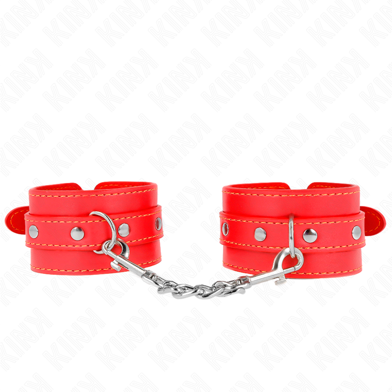 Buy Kink - Thin Wrist Restraints Red Adjustable 21-33 Cm KINK - THIN WRIST RESTRAINTS RED ADJUSTABLE 21-33 CM KINK WRIST RESTRAINT