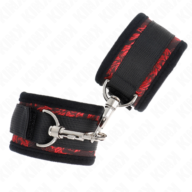 Kink - Scandal Wrist Restraints Red-black KINK - SCANDAL WRIST RESTRAINTS RED-BLACK