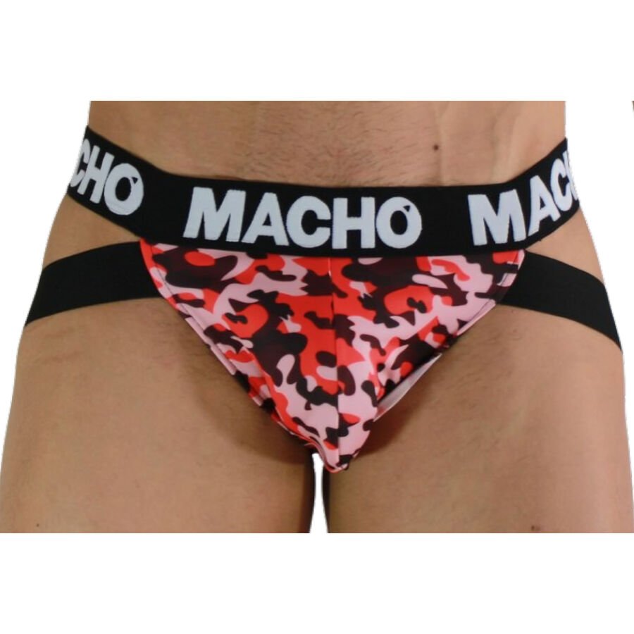 MACHO - MX28MR JOCK MILITARY RED L MACHO UNDERWEAR