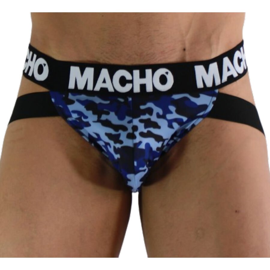 MACHO - MX28MA JOCK MILITARY BLUE L MACHO UNDERWEAR