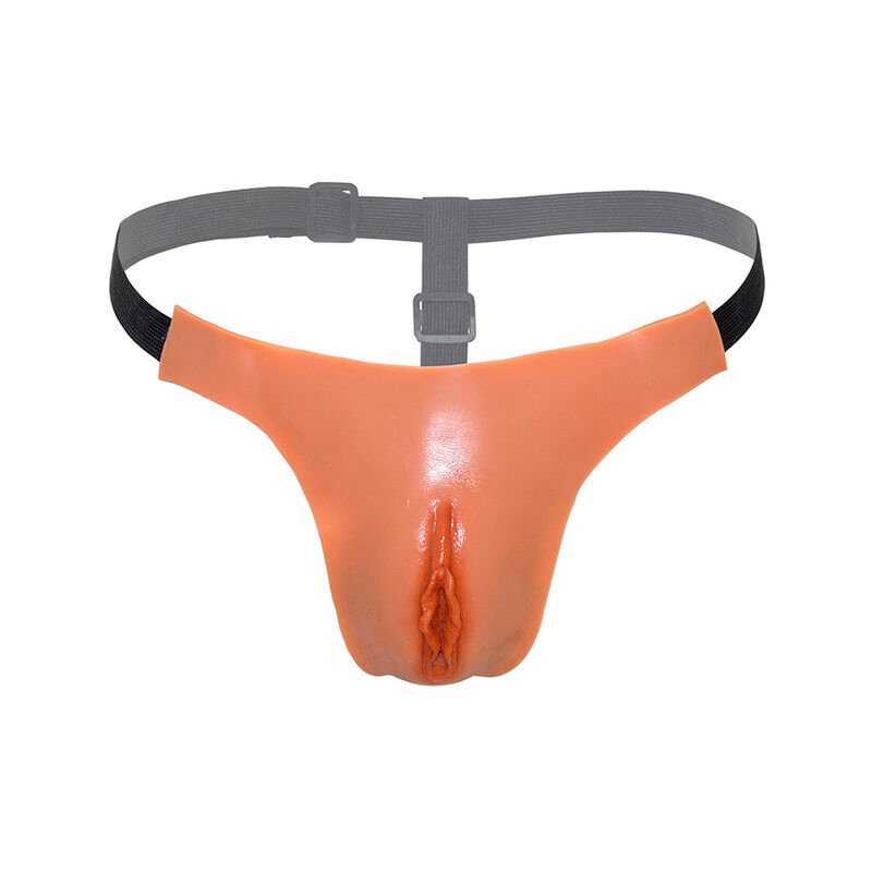 HIDDEN DESIRE - ALTER EGO ADJUSTABLE OPEN VAGINA STRING FLESH HIDDEN DESIRE