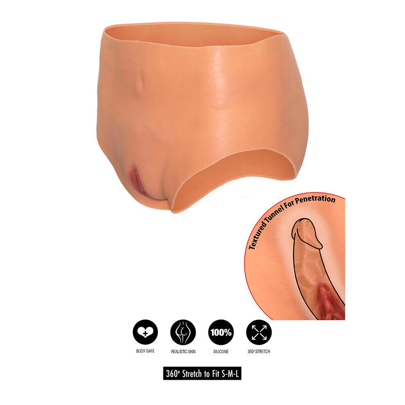 Hidden Desire - Alter Ego Open Vagina Brief High Waist Flesh HIDDEN DESIRE - ALTER EGO OPEN VAGINA BRIEF HIGH WAIST FLESH