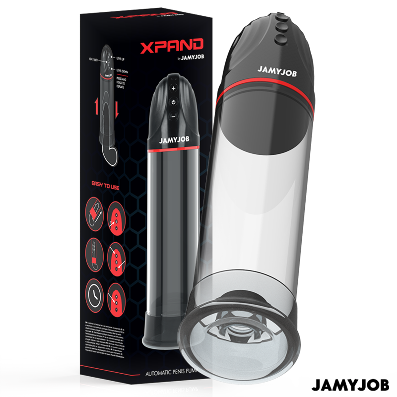 Buy Jamyjob - Xpand Automatic Pump 3 Levels Of Stimulating Waves Grey Jamyjob - Xpand Automatic Pump 3 Levels Of Stimulating Waves Grey