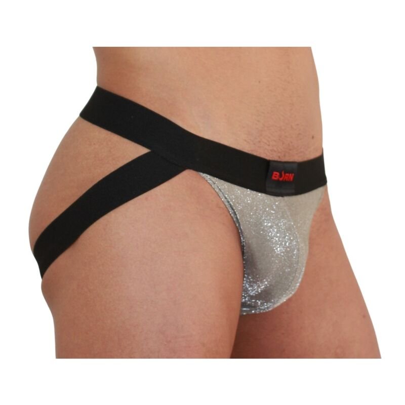 BURN - 001 JOCK SHINY BEIGE / BLACK M BURN