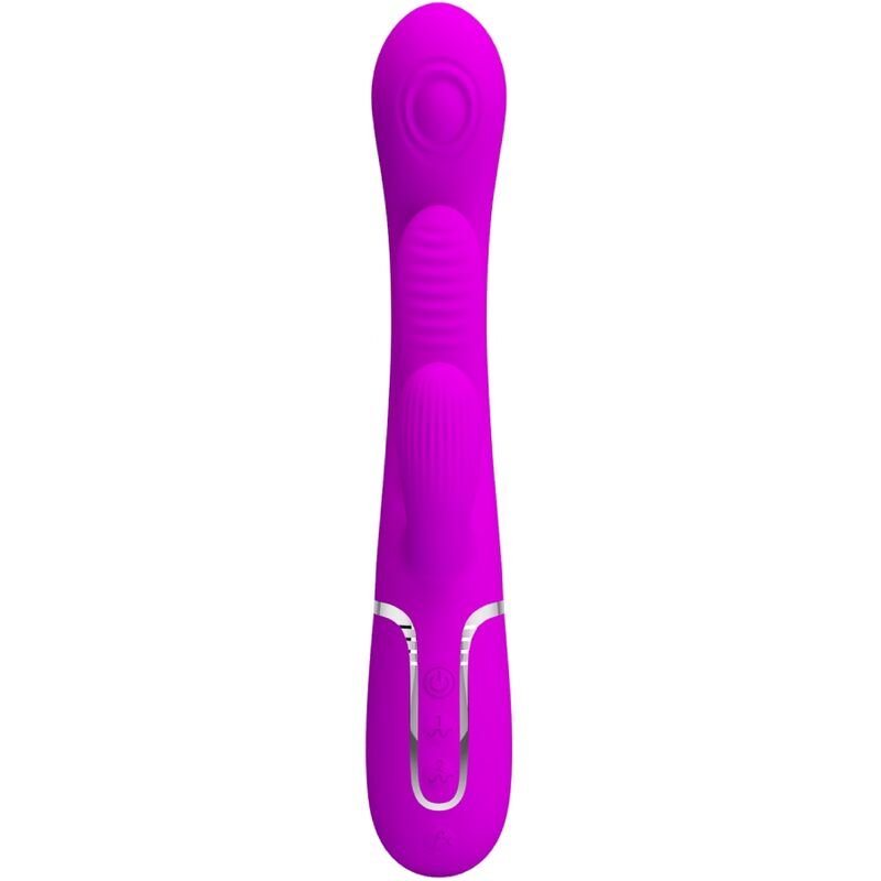 Pretty Love - Shania Triple Rabbit Vibrator Multifunction Pink PRETTY LOVE - SHANIA TRIPLE RABBIT VIBRATOR MULTIFUNCTION PINK