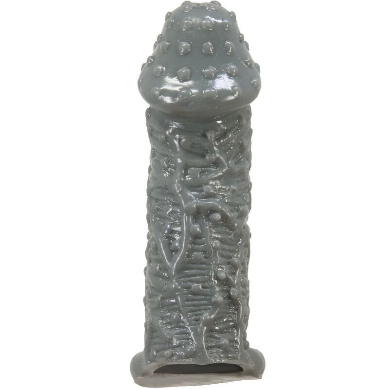PRETTY LOVE - REALISTIC PENIS ENLARGER AND DELAY SLEEVE MODEL 2 GREY PRETTY LOVE