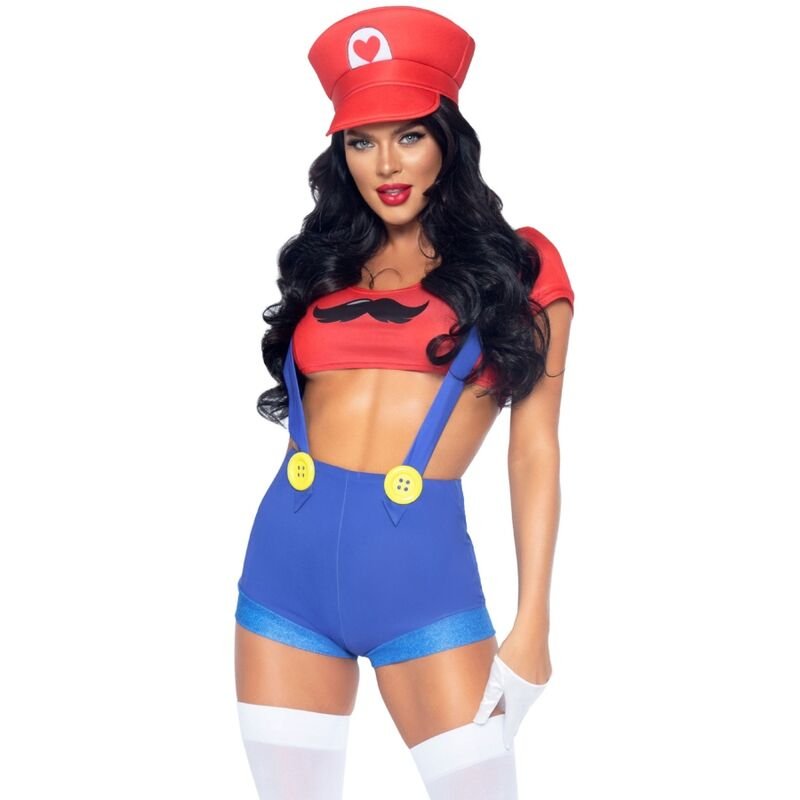 LEG AVENUE - SEXY COSTUME MARIO BROS RED/BLUE S LEG AVENUE COSTUMES