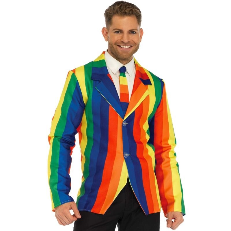 LEG AVENUE - BLAZER + TIE RAINBOW S LEG AVENUE COSTUMES