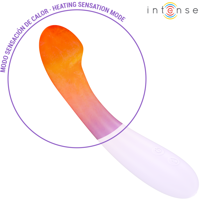 Intense - Becky Vibrator 19 Cm Heatable 7 Vibrations Purple INTENSE - BECKY VIBRATOR 19 CM HEATABLE 7 VIBRATIONS PURPLE
