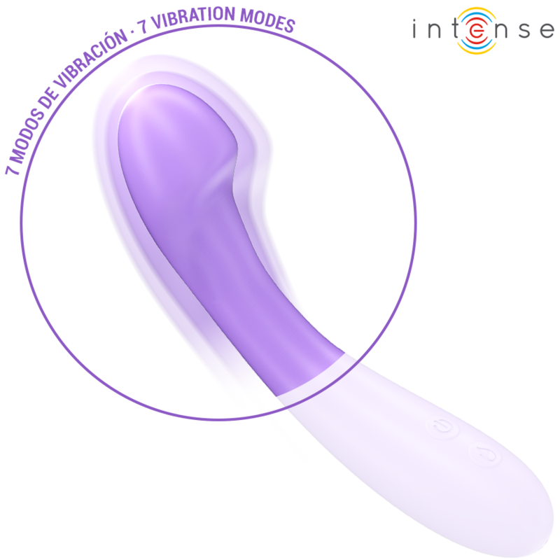 Intense - Becky Vibrator 19 Cm Heatable 7 Vibrations Purple INTENSE - BECKY VIBRATOR 19 CM HEATABLE 7 VIBRATIONS PURPLE