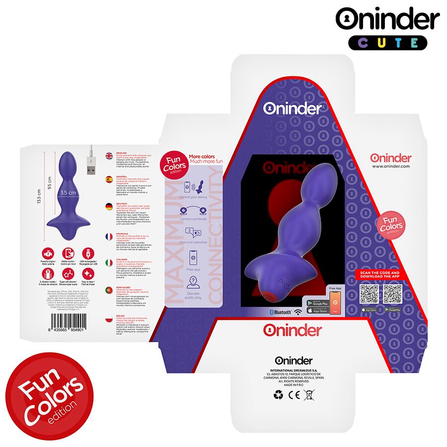 Oninder Cute - Love Butt Vibrating Anal Plug Dilator - Free Worldwide App ONINDER CUTE - LOVE BUTT VIBRATING ANAL PLUG DILATOR - FREE WORLDWIDE APP