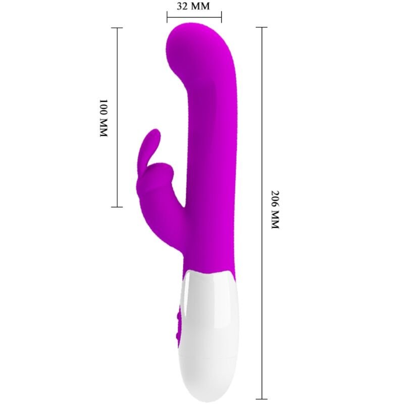 Pretty Love - Centaur Vibrator Rabbit 30 Vibration Modes Purple PRETTY LOVE - CENTAUR VIBRATOR RABBIT 30 VIBRATION MODES PURPLE