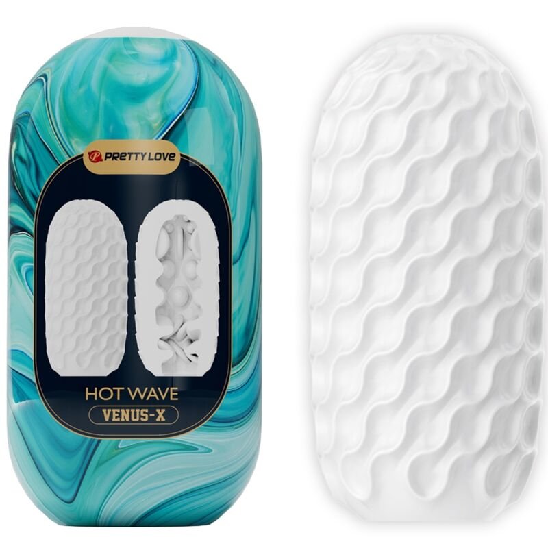 Buy Pretty Love - Hot Wave Silicone Male Masturbator White