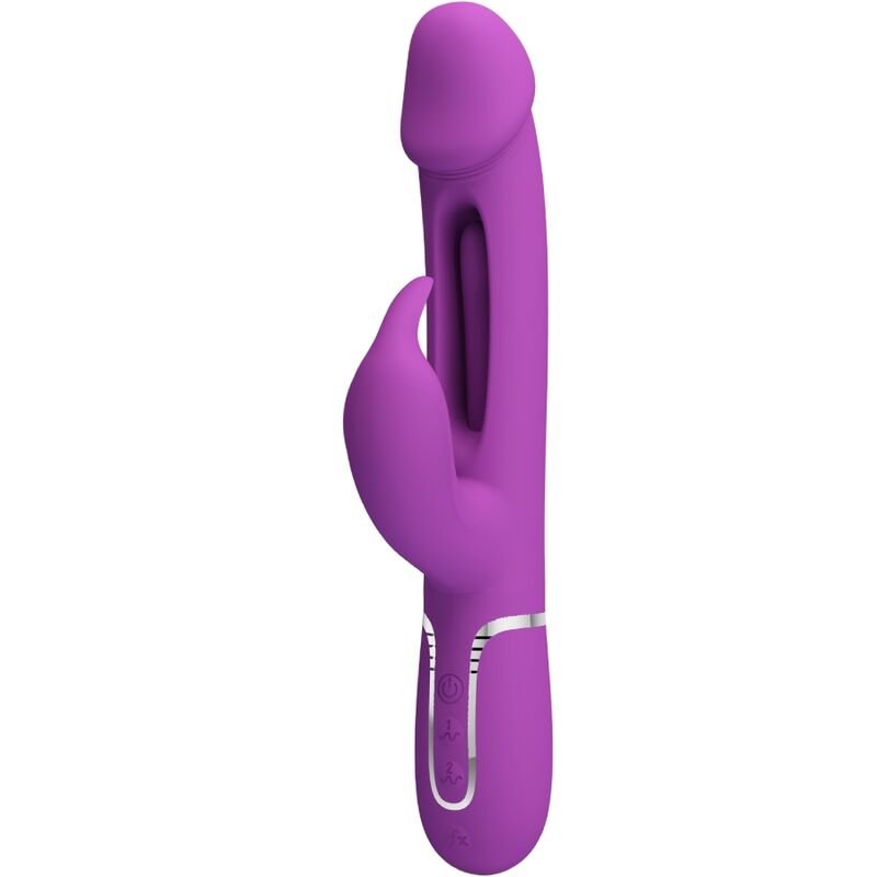 Buy Pretty Love - Kampas 3 In 1 Multifunction Rabbit Vibrator Purple