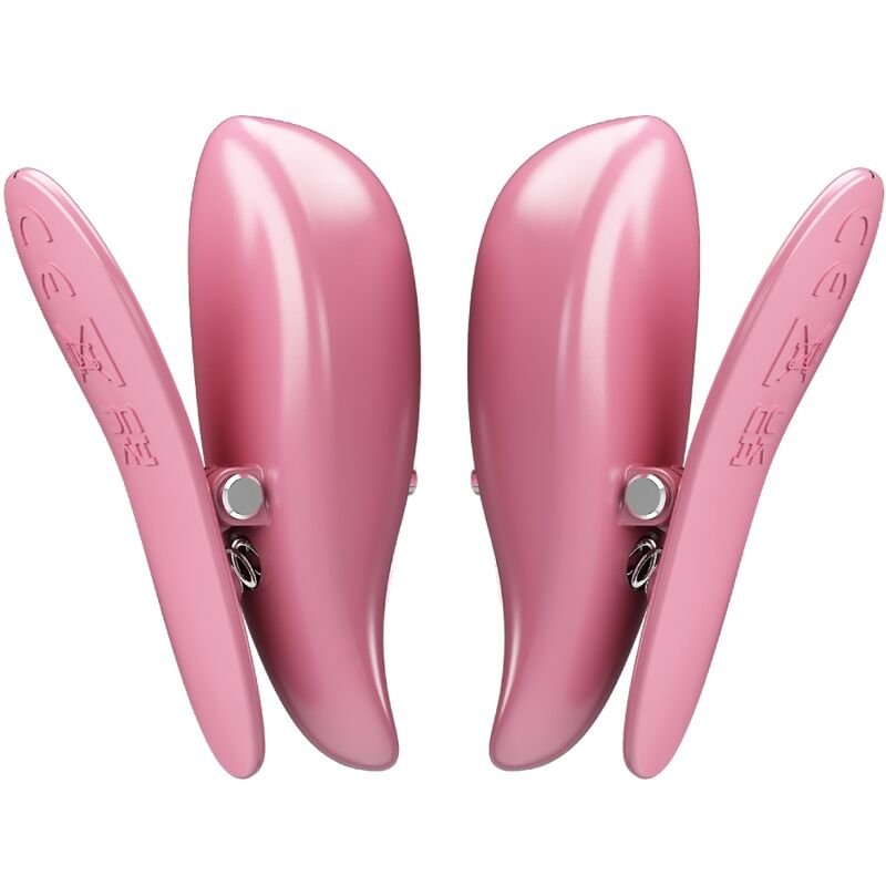 PRETTY LOVE - CAILEY NIPPLE CLAMPS 10 VIBRATIONS REMOTE CONTROL PINK