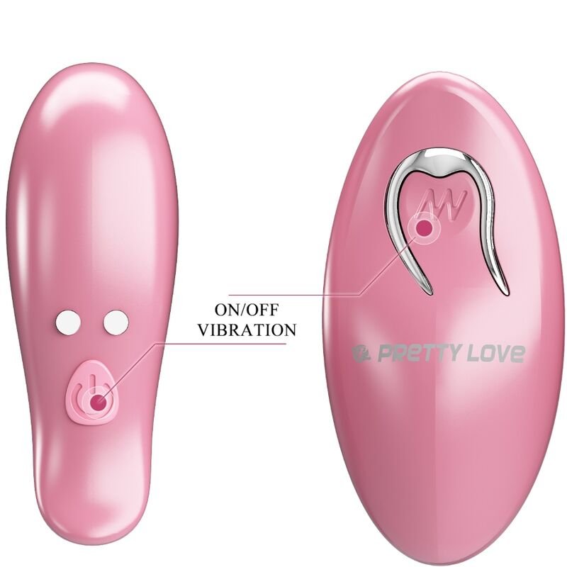 PRETTY LOVE - CAILEY NIPPLE CLAMPS 10 VIBRATIONS REMOTE CONTROL PINK