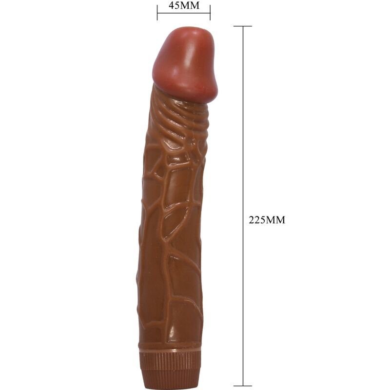 Baile - Bob Realistic Vibrator 22.5 Cm Mulatto BAILE - BOB REALISTIC VIBRATOR 22.5 CM MULATTO
