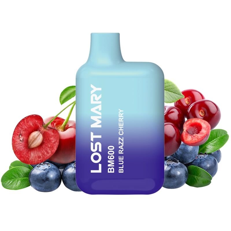 Lost Mary - Bm600 Nicotine Vaper 2% Disposable Blue Razz Cherry