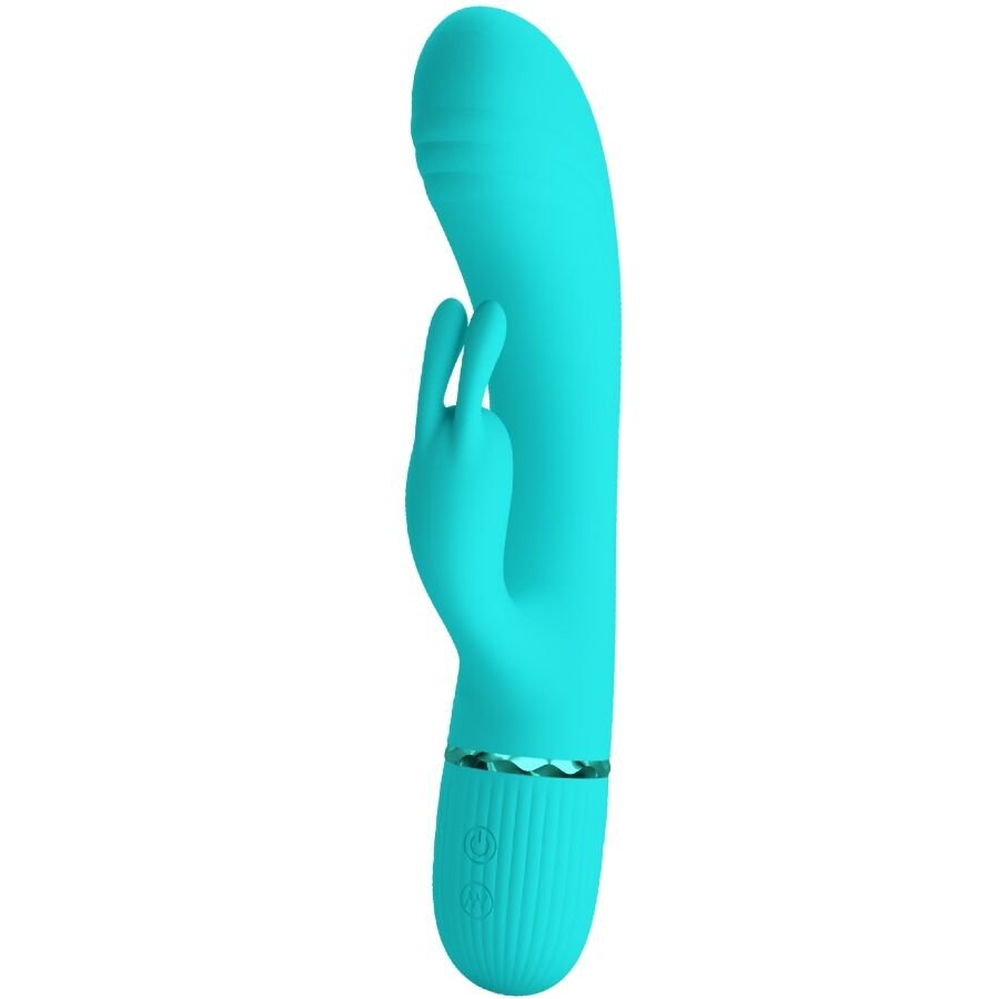 Pretty Love - Scocco Vibrator Rabbit Turquoise PRETTY LOVE - SCOCCO VIBRATOR RABBIT TURQUOISE