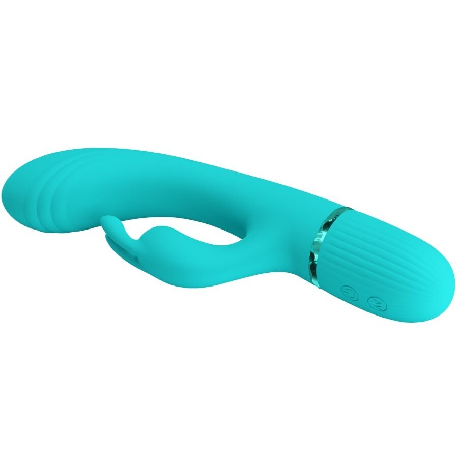Pretty Love - Scocco Vibrator Rabbit Turquoise PRETTY LOVE - SCOCCO VIBRATOR RABBIT TURQUOISE