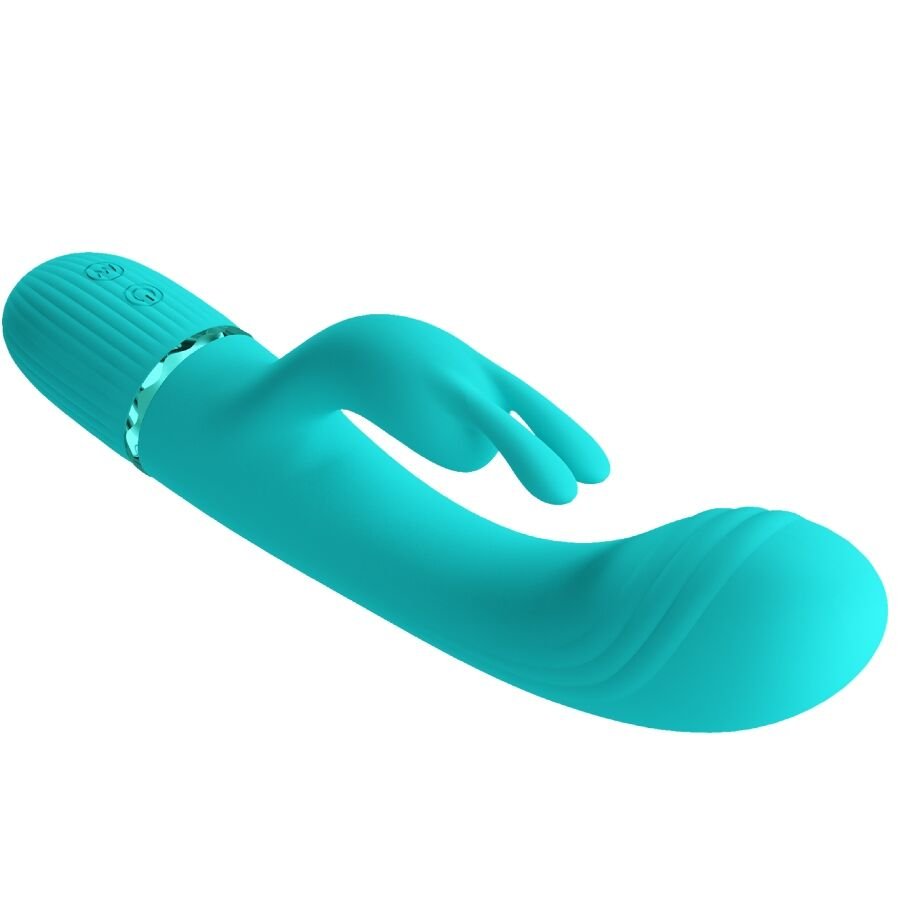 Pretty Love - Scocco Vibrator Rabbit Turquoise PRETTY LOVE - SCOCCO VIBRATOR RABBIT TURQUOISE
