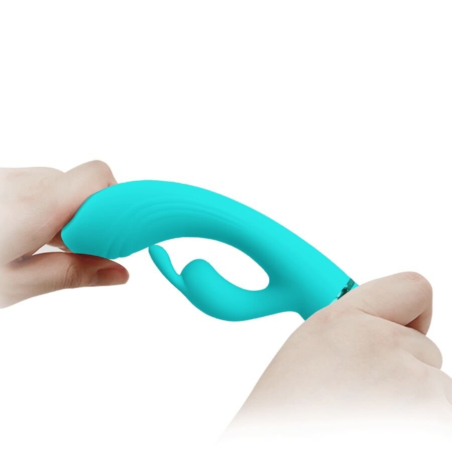 Pretty Love - Scocco Vibrator Rabbit Turquoise PRETTY LOVE - SCOCCO VIBRATOR RABBIT TURQUOISE