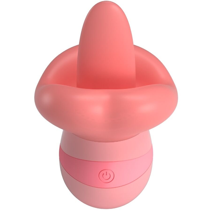 PRETTY LOVE - KYLEE TONGUE CLITORIS STIMULATOR 10 VIBRATIONS NUDE PINK PRETTY LOVE