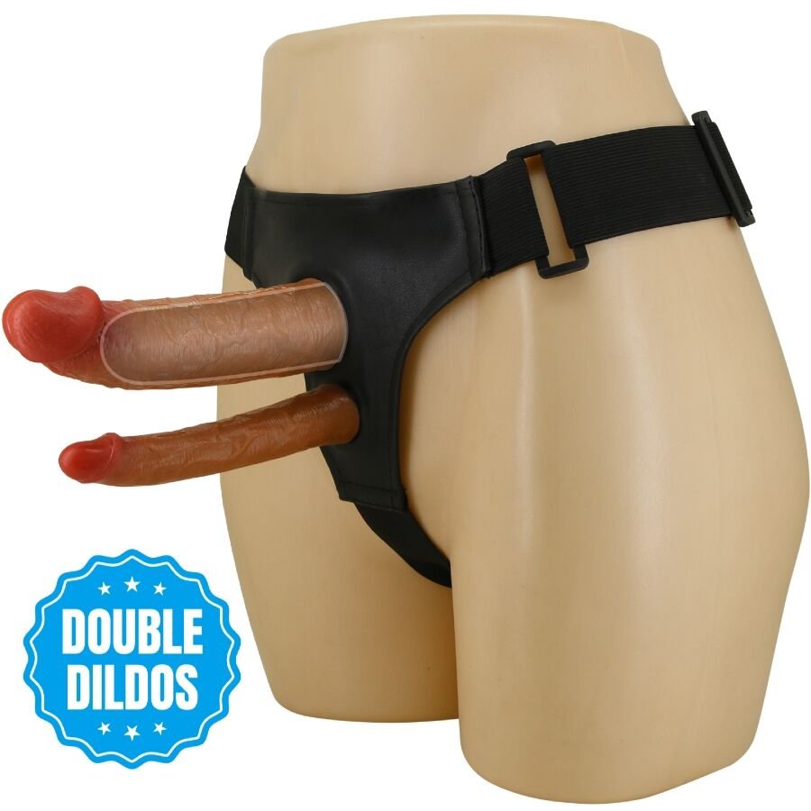 PRETTY LOVE - KEAVEN HARNESS BRIEFS UNIVERSAL & COMFORTABLE DOUBLE DILDO PRETTY LOVE