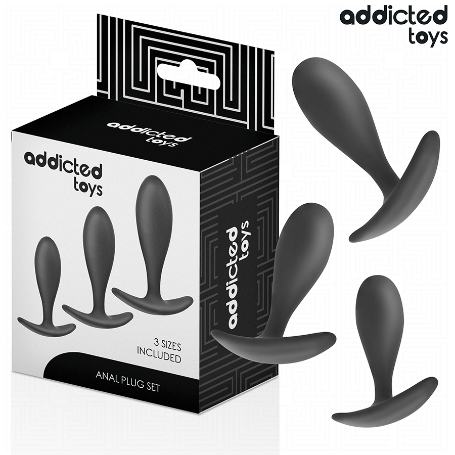 Buy Addicted Toys - Set Of 3 Anal Plug Silicone Model 2