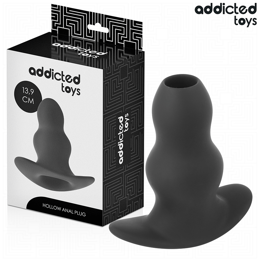 Buy Addicted Toys - Hollow Anal Plug Silicone Size Xl 13.9 Cm