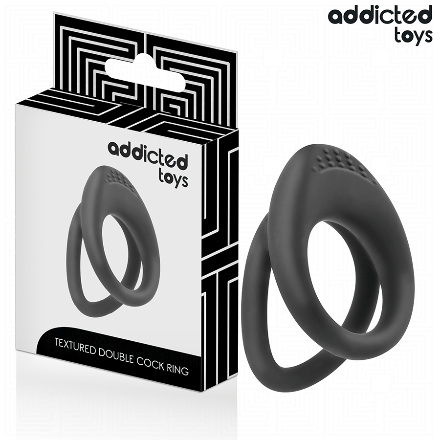 Buy Addicted Toys - Double Textured Penis Ring