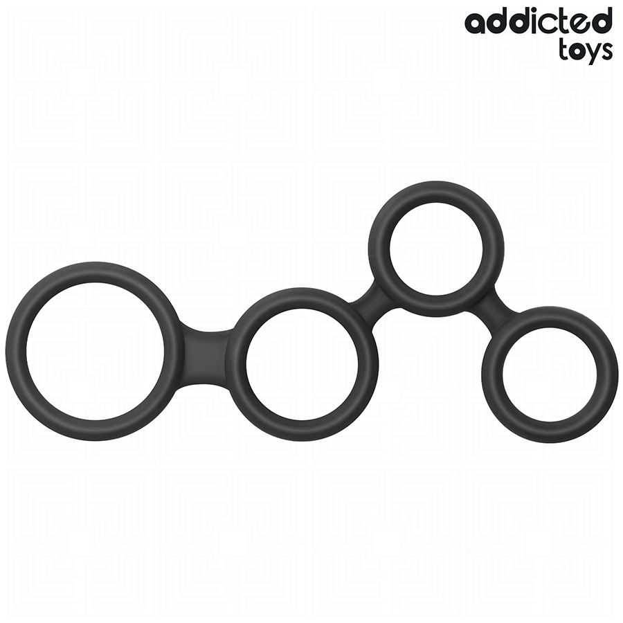 Addicted Toys - Penis Ring With Dividers For Testicles ADDICTED TOYS - PENIS RING WITH DIVIDERS FOR TESTICLES