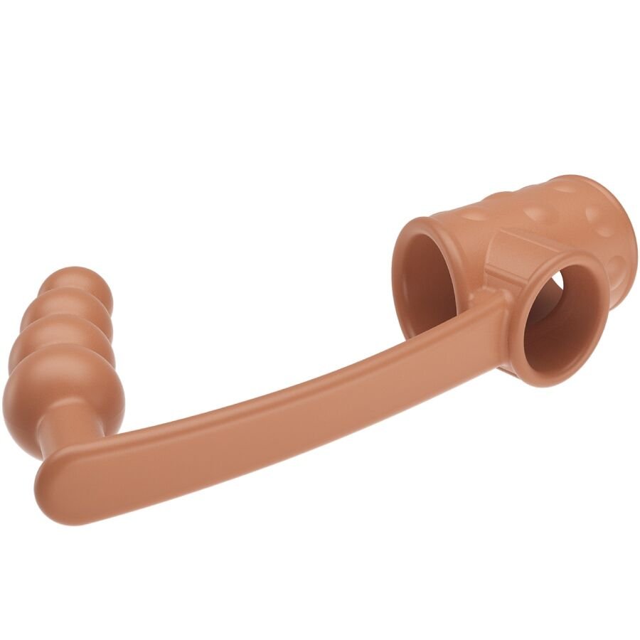 Pretty Love - Penis Sleeve With Anal Plug Natural PRETTY LOVE - PENIS SLEEVE WITH ANAL PLUG NATURAL