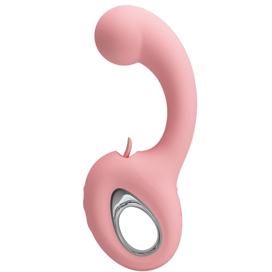 Buy Pretty Love - Erynnyes G-spot Vibrator + Clitoris Stimulator 10 Vibrations Pink