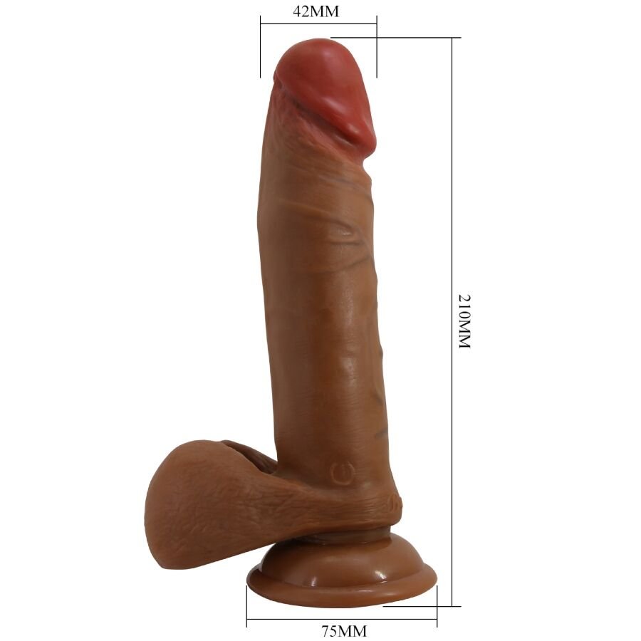 Baile - Abel Realistic Dildo 21 Cm Mulatto BAILE - ABEL REALISTIC DILDO 21 CM MULATTO