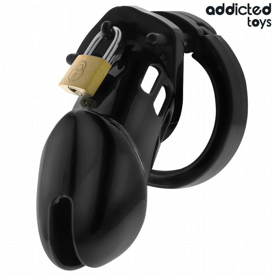 Addicted Toys Locked - Obsidian Hold Penis Cage Size M ADDICTED TOYS LOCKED - OBSIDIAN HOLD PENIS CAGE SIZE M