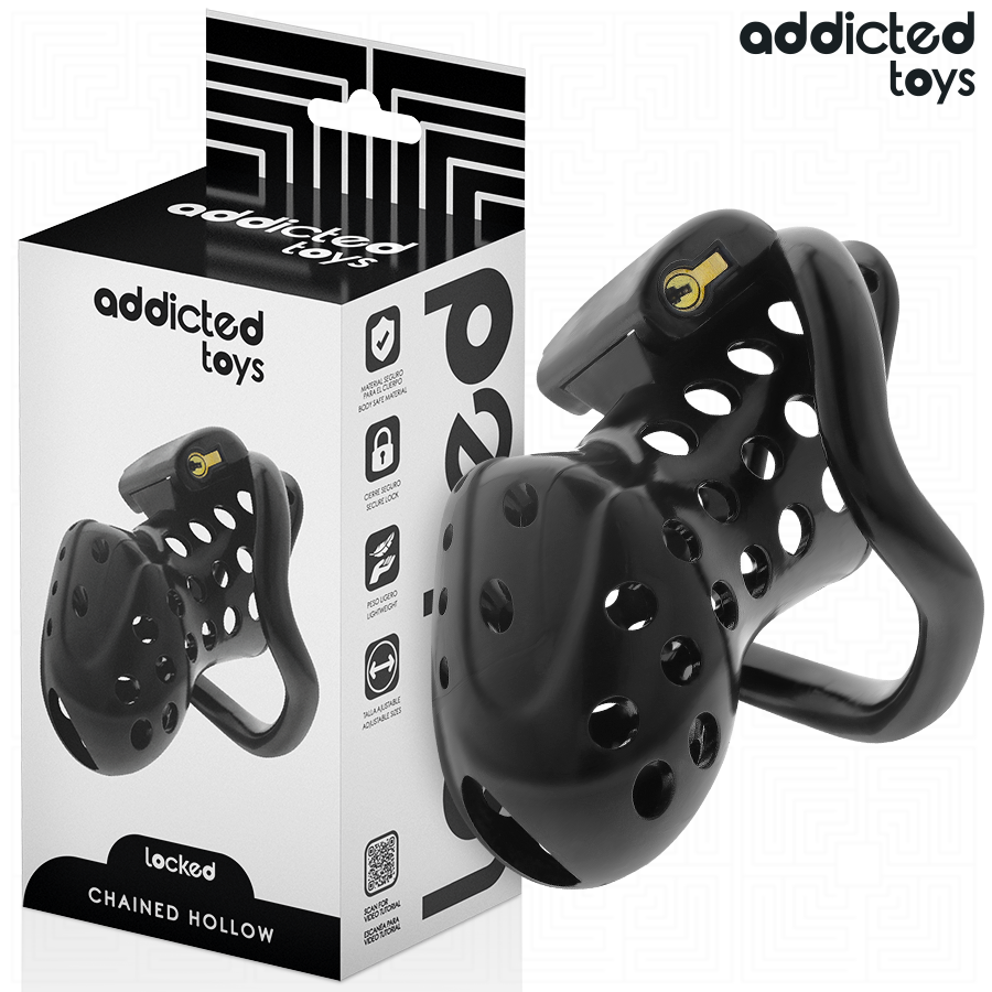 Buy Addicted Toys Locked - Chained Hollow Penis Cage 10.5 Cm Addicted Toys Locked - Chained Hollow Penis Cage 10.5 Cm