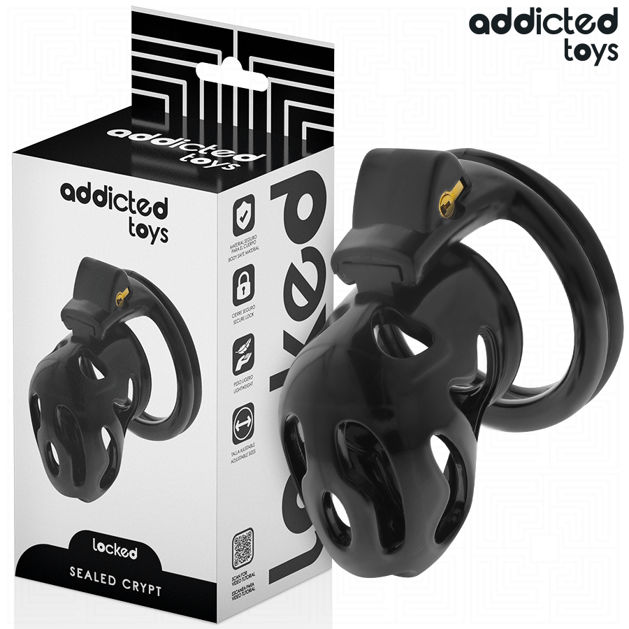 ADDICTED TOYS LOCKED - SEALED CRYPT PENIS CAGE 8 CM ADDICTED TOYS LOCKED