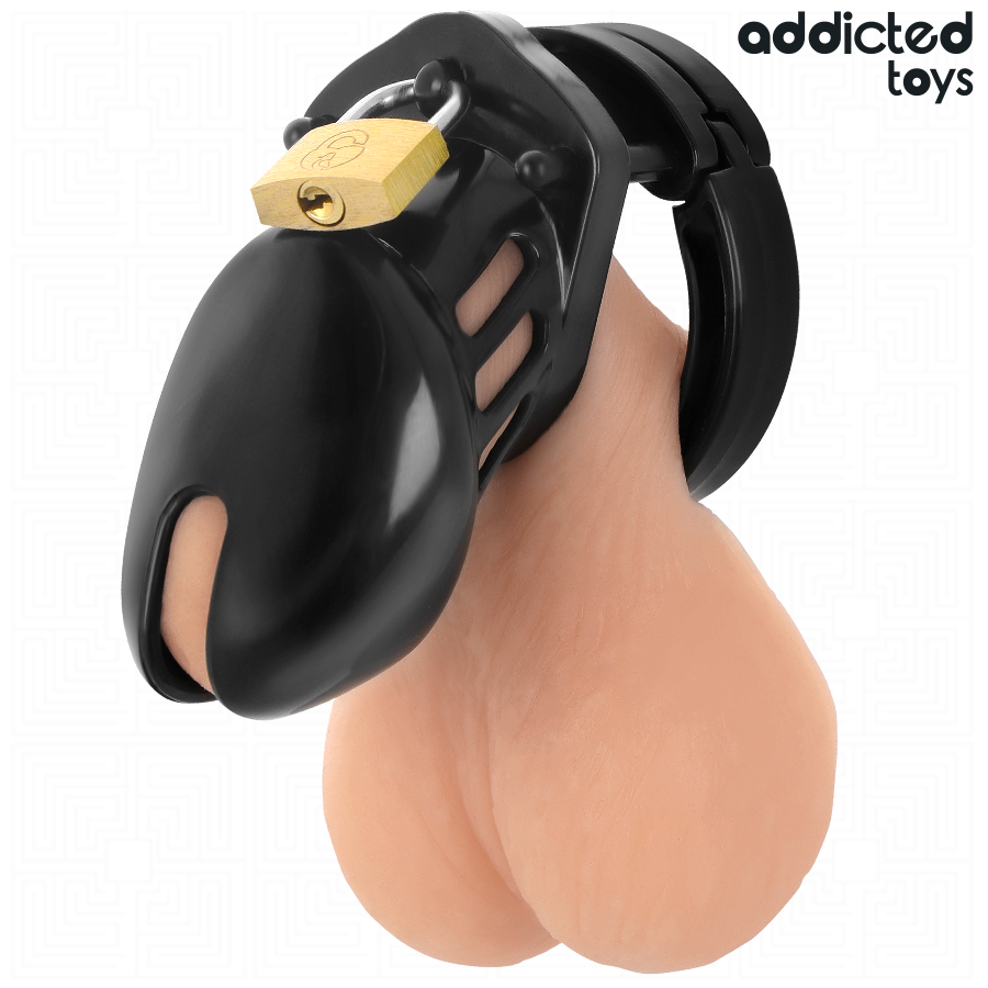 Addicted Toys Locked - Obsidian Hold Penis Cage Size S ADDICTED TOYS LOCKED - OBSIDIAN HOLD PENIS CAGE SIZE S