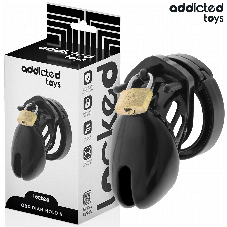 Buy Addicted Toys Locked - Obsidian Hold Penis Cage Size S Addicted Toys Locked - Obsidian Hold Penis Cage Size S