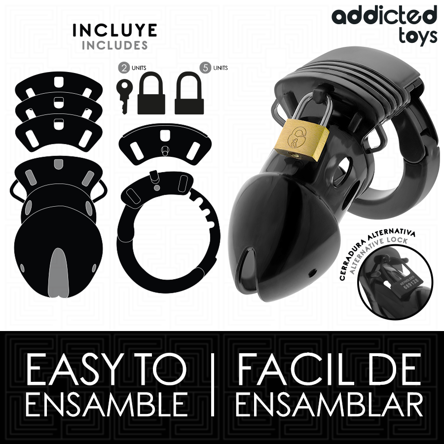 Addicted Toys Locked - Chastity Depths Penis Cage 7.5 Cm ADDICTED TOYS LOCKED - CHASTITY DEPTHS PENIS CAGE 7.5 CM