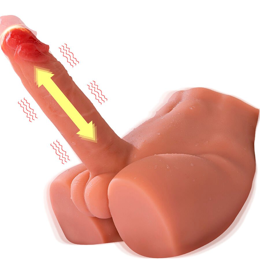 XISE - PEEL DILDO ASS REALISTIC DILDO MASTURBATOR FRONT POSITION WITH THRUSTING 17.5 CM XISE