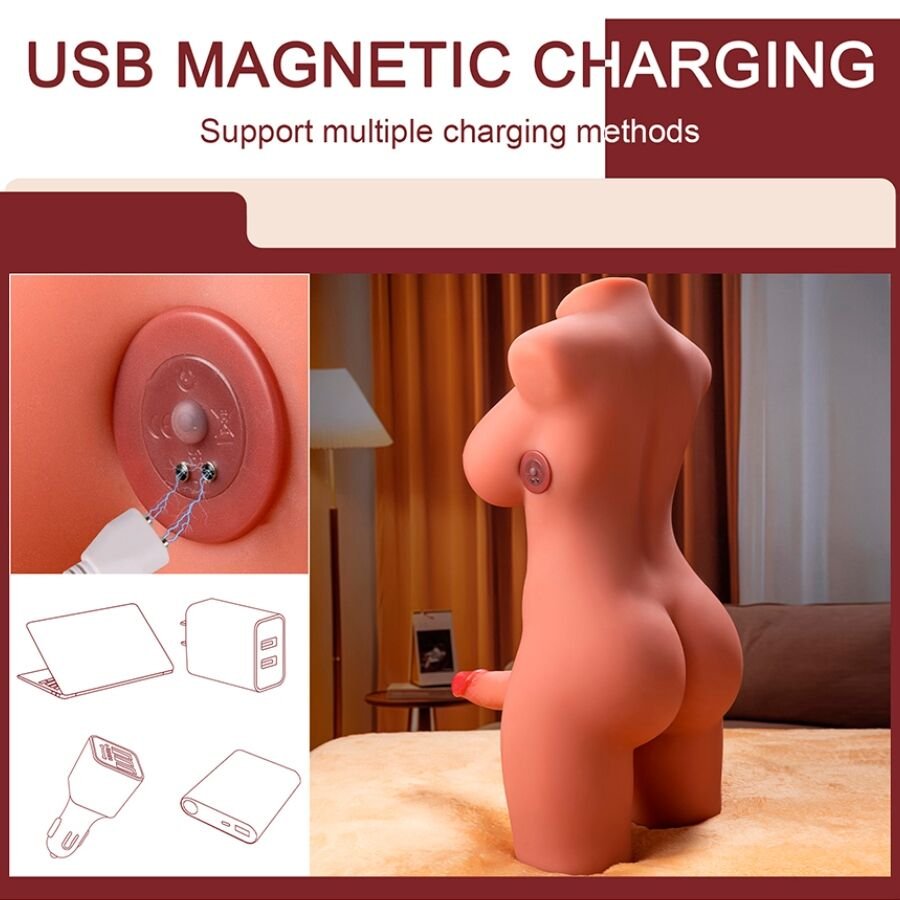 Xise - Miah Lady Boy Female Torso With Dildo With Vibration And Thrusting 55 Cm XISE - MIAH LADY BOY FEMALE TORSO WITH DILDO WITH VIBRATION AND THRUSTING 55 CM