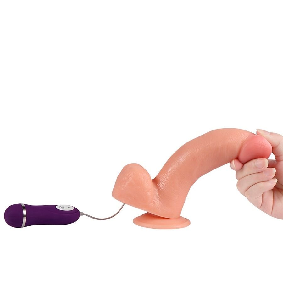 SHEQU - APOLO VIBRATOR DILDO WITH REMOTE CONTROL 24.5 CM