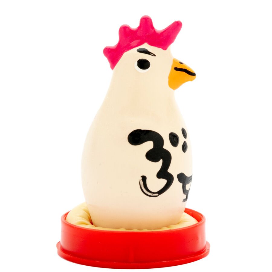 CONDOMERIE - HANDPAINTED NOVELTY CONDOMS COCKY ROOSTER