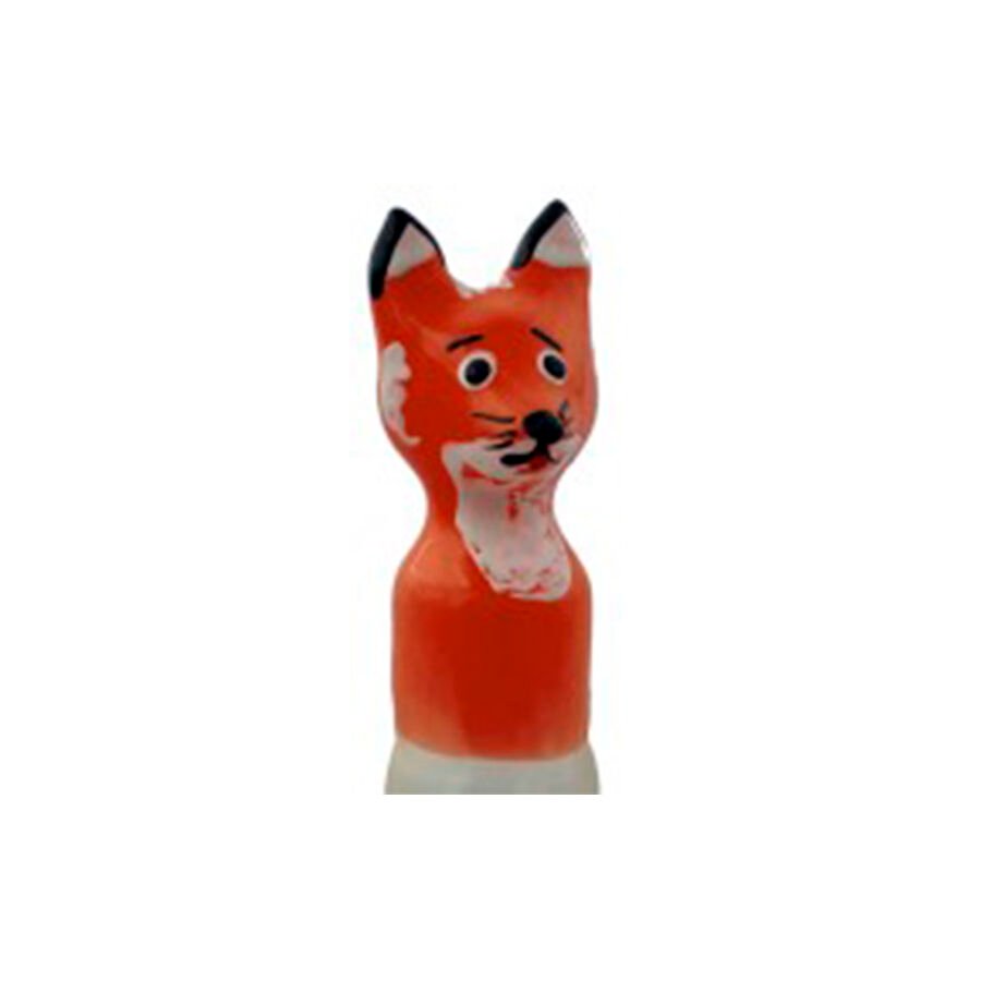 CONDOMERIE - HANDPAINTED NOVELTY CONDOMS FOX BROWN XL CONDOMERIE